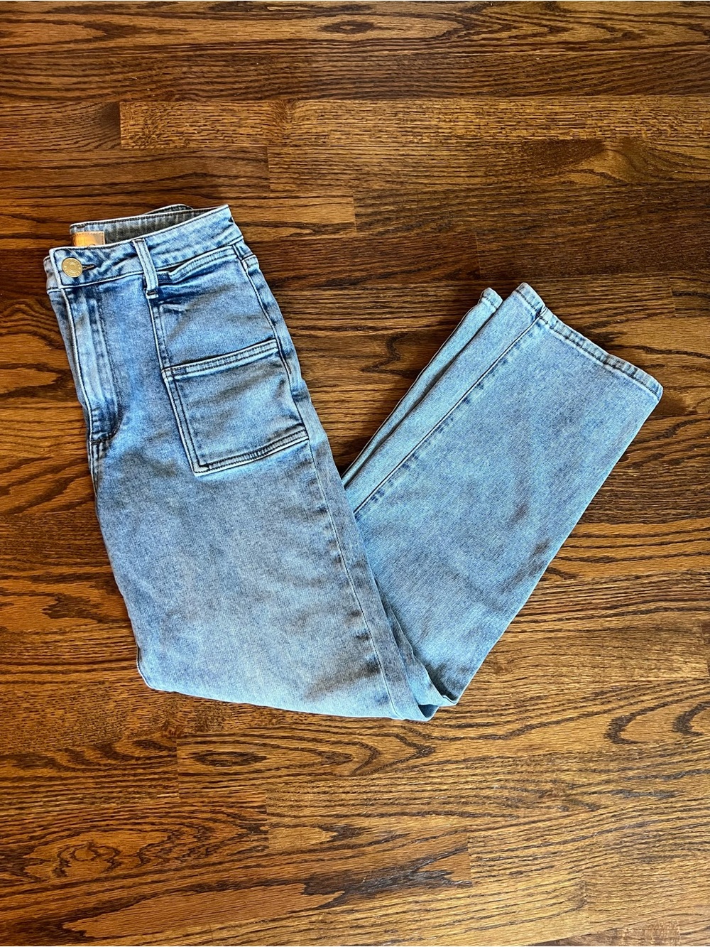 Kut from the Kloth Light Blue High-Rise Straight Jeans